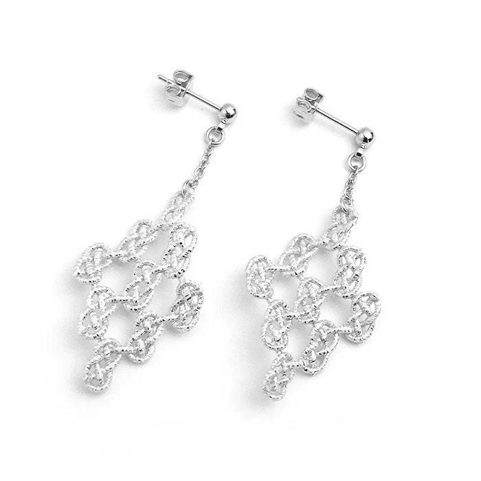 ac0219水引ピアス/イヤリング あわじダイヤA|knotノット 加賀 ac0219水引ピアス/イヤリング あわじダイヤA|knotノット 加賀