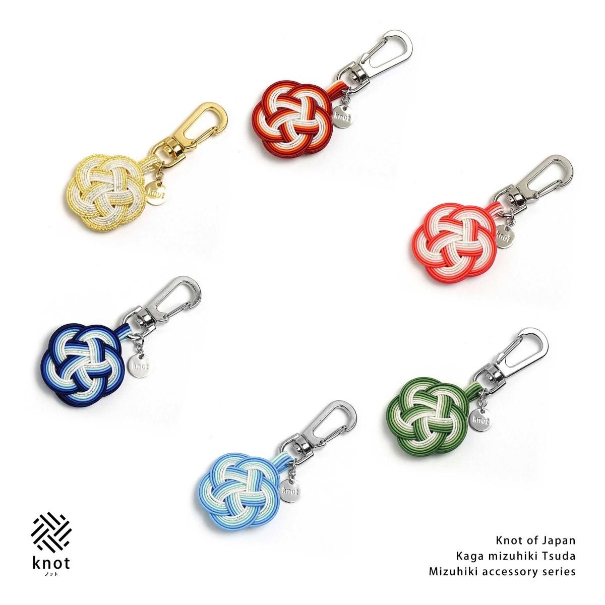 ac0304水引キーフック（キーホルダー） 花 ピンク｜knotノット