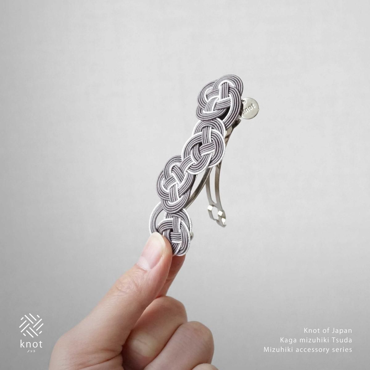 ha0138水引バレッタ クラウド ブルー（mizu）｜ヘアアクセサリー｜knot