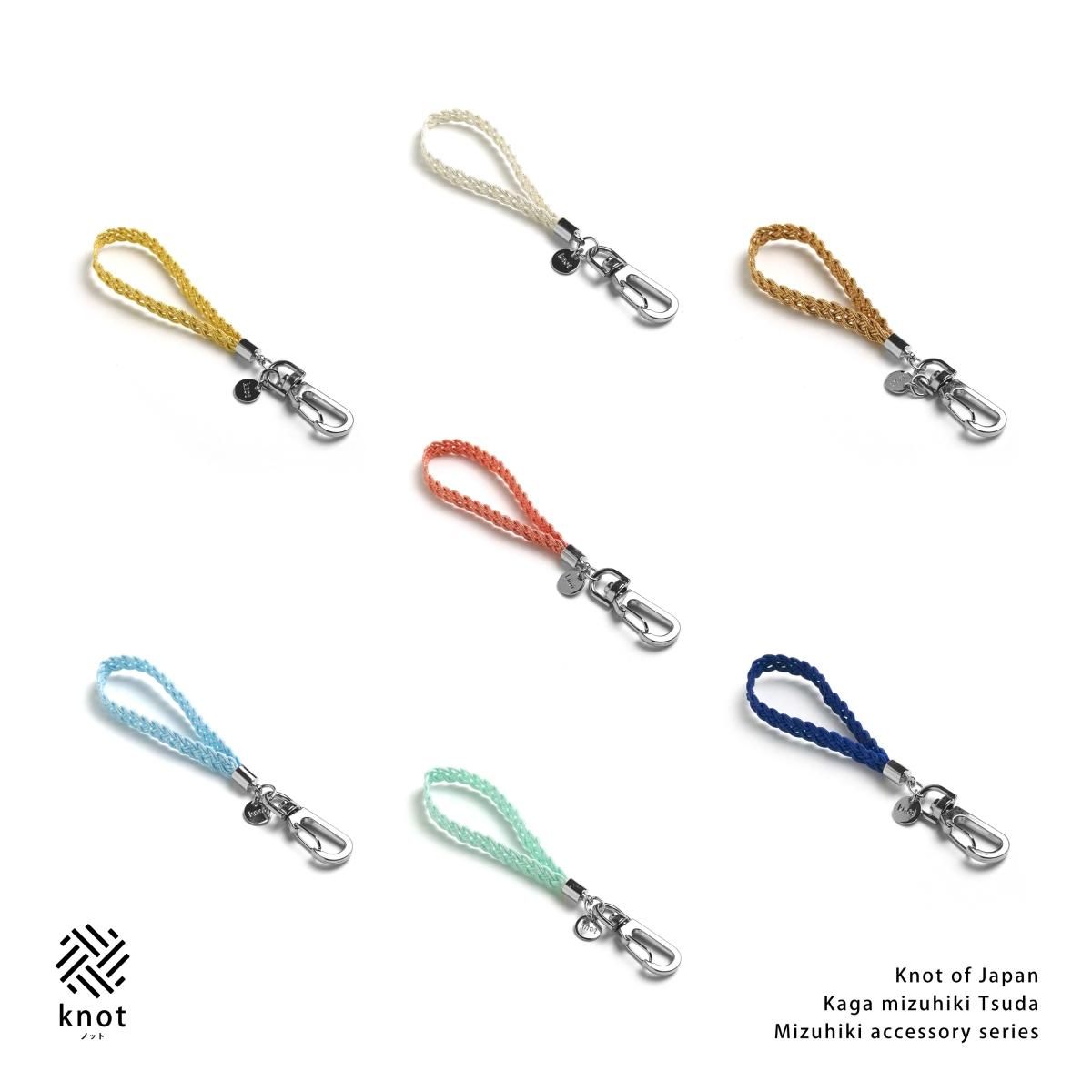 水引フックストラップ | ラメホワイト - 津田水引折型 online shop