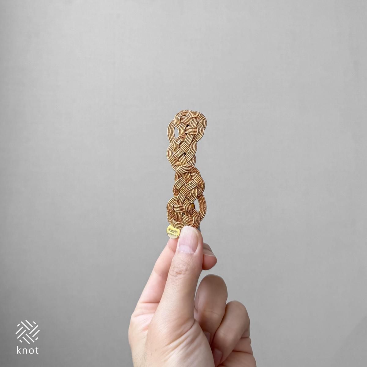 【SHASHI 】ノットバレッタ ゴールド 細い 華奢 SHASHI 】ノットバレッタ ゴールド 細い 華奢 (Shashi/ヘア