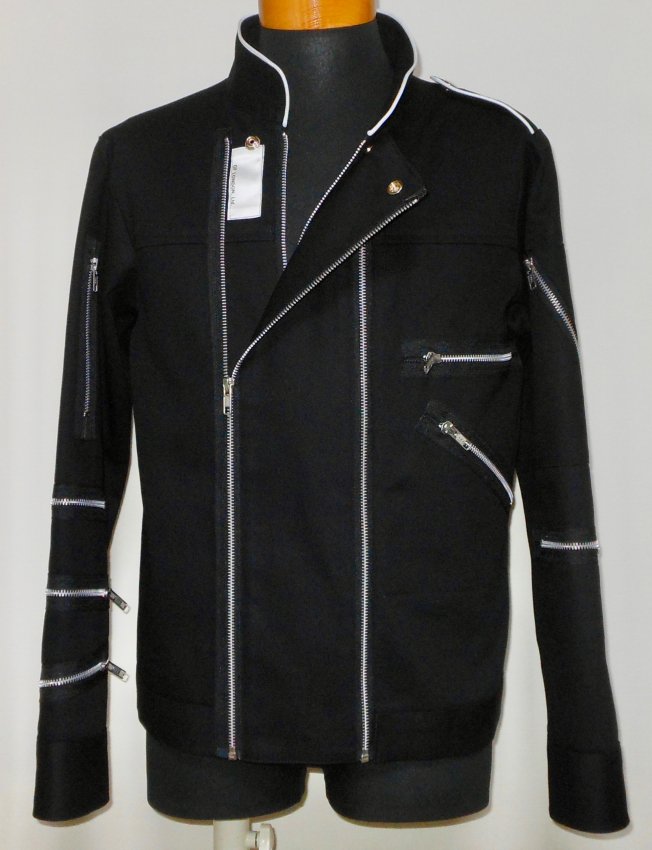 99% is SHIT & KILLERS 80'S BOY ZIP JACKET (INSPECTOR JACKET) BLACK (WHITE  PIPING) - 99% is SHIT WEB SHOP