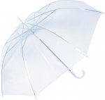 ノベルティ・粗品で人気の「長傘　ビニール・透明ジャンプ　６０ｃｍ（白）」