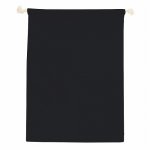 ノベルティ・粗品で人気の「コットン巾着（Ｌ）／ブラック」