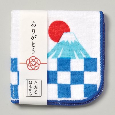 ノベルティ 販促品 粗品 景品用としてオススメな市松タオルハンカチ です