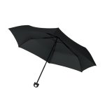 ノベルティ・粗品で人気の「ハンガーグリップＵＶ折りたたみ傘／ブラック」