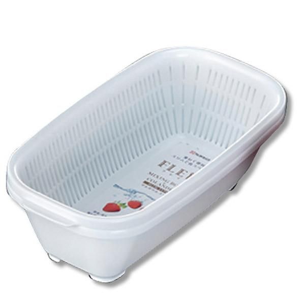 ノベルティ 販促品 粗品 景品用としてオススメな 国産 ザルボウル スリム 角型 1組です ノベルティ 販促品 粗品 景品用としてオススメな 国産 ザルボウル スリム 角型 1組です