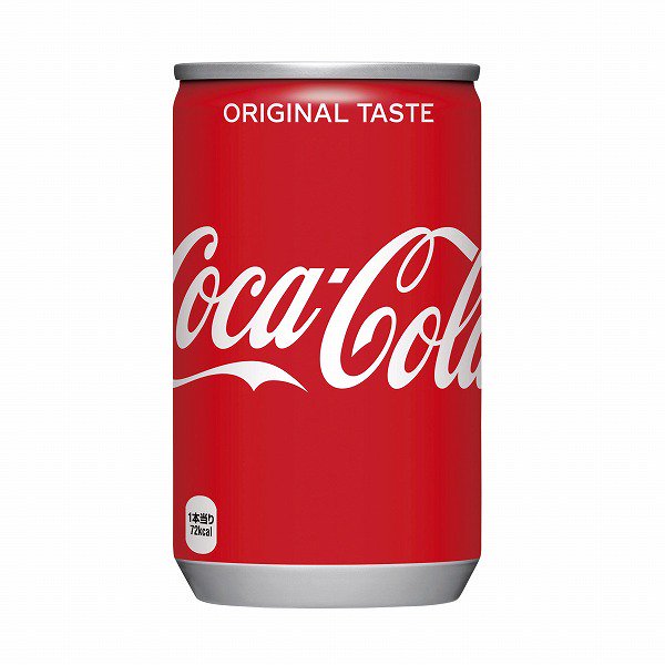 ノベルティ、販促品、粗品、景品用としてオススメなコカ・コーラブランド缶ジュース１６０ｍｌ コカ・コーラです。