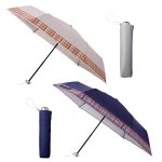 ノベルティ・粗品で人気の「マドラスチェック晴雨兼用折りたたみ傘　１個」
