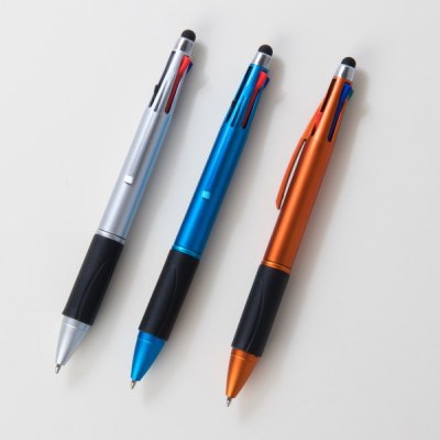 ノベルティ、販促品、粗品、景品用としてオススメなタッチペン付４色