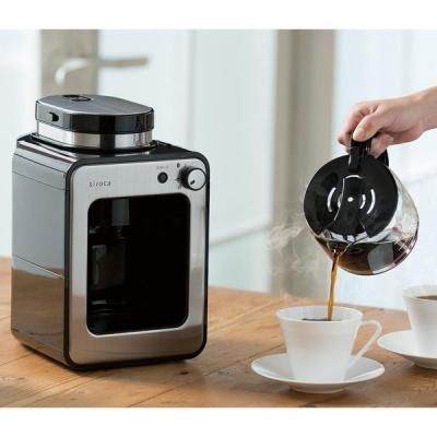 シロカ コーヒーメーカー ガラスサーバー付き Amazon | コーン式全自動コーヒーメーカー [ガラスサーバー/豆