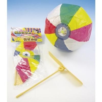 ノベルティ、販促品、粗品、景品用としてオススメな紙ふうせん竹とんぼ 