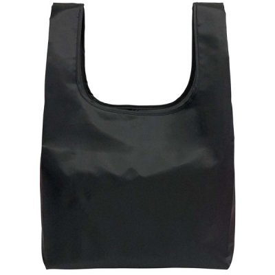 ノベルティ、販促品、粗品、景品用としてオススメなECO コンパクトマイバッグ（M） ブラックです。