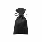 ノベルティ・粗品で人気の「不織布ラッピング巾着（Ｓ）／ナイトブラック」