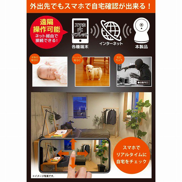 ノベルティ、販促品、粗品、景品用としてオススメなＷｉ－Ｆｉ リモートライブカメラです。