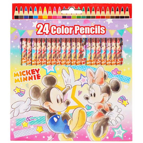 ノベルティ 販促品 粗品 景品用としてオススメなディズニー色鉛筆２４色セット １個です