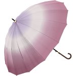 ノベルティ・粗品で人気の「 長傘　１６Ｋ／ウィステリア／ボルドー」