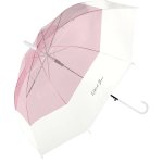 ノベルティ・粗品で人気の「 長傘　バイカラービニール傘／ピンク」