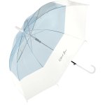 ノベルティ・粗品で人気の「 長傘　バイカラービニール傘／ブルー」