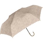 ノベルティ・粗品で人気の「 日傘　晴雨兼用　フローリスト　折り畳み／ベージュ」
