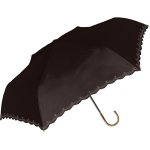 ノベルティ・粗品で人気の「 日傘　晴雨兼用　ウェーブヒートカット　折り畳み／ブラック」