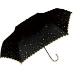 ノベルティ・粗品で人気の「 日傘　晴雨兼用　スターリースカイ　折り畳み／ブラック」