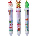 ノベルティ・粗品で人気の「 クリスマス１０色カラーボールペン　１個」