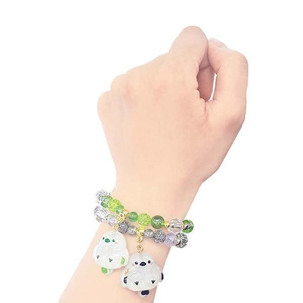 シマエナガ１点もの私物.人気を集め目標達成オルゴブレスレット シマエナガ1点もの私物.人気を集め目標達成オルゴブレスレット