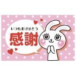 ノベルティ・粗品で人気の「 ギフトカード〜キュートうさぎタイプ〜【封入作業費込み】」