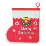 ノベルティ・粗品で人気の「クリスマスブーツ・ダイカットポーチ(お菓子入)」