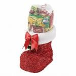 ノベルティ・粗品で人気の「 クリスマス・ラメブーツ(大)お菓子入」
