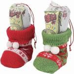 ノベルティ・粗品で人気の「クリスマス・ニットブーツ(お菓子入) 1個」