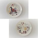 ノベルティ・粗品で人気の「 アルモニーノエル ケーキ皿1P(2柄アソート)」