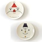 ノベルティ・粗品で人気の「 スリールノエル ケーキ皿1P(2柄アソート)」