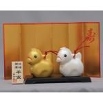 ノベルティ・粗品で人気の「 金銀土鈴飾  クリスタル付」