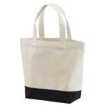 ノベルティ・粗品で人気の「 レギュラー キャンバス トートバッグ/ナチュラル/ブラックS」