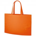 ノベルティ・粗品で人気の「不織布イベントバッグガゼットマチ付　オレンジ」