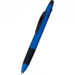 ノベルティ・粗品で人気の「 ３色ボールペン＋タッチペン　ブルー」