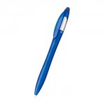 ノベルティ・粗品で人気の「 タッチペン付スクリュー３色ペン　ネイビー」