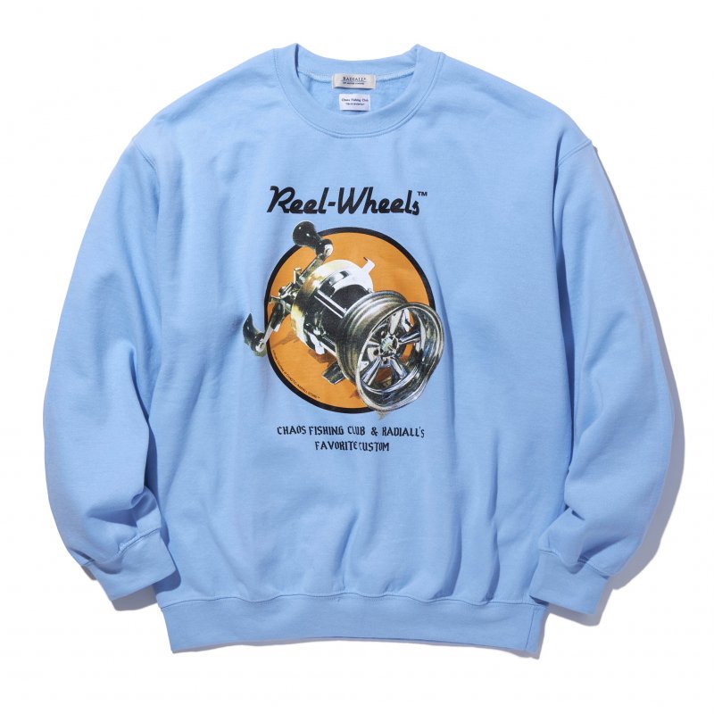 CHAOS FISHING CLUB x RADIALL / GAMBLING HOURS - CREW NECK SWEATSHIRT /  3colors - Skateboard Shop Bridge