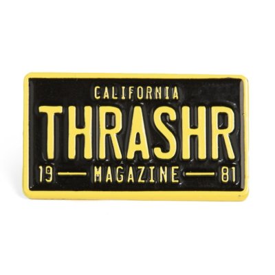 THRASHER /  Thrasher License plate Lapel Pin