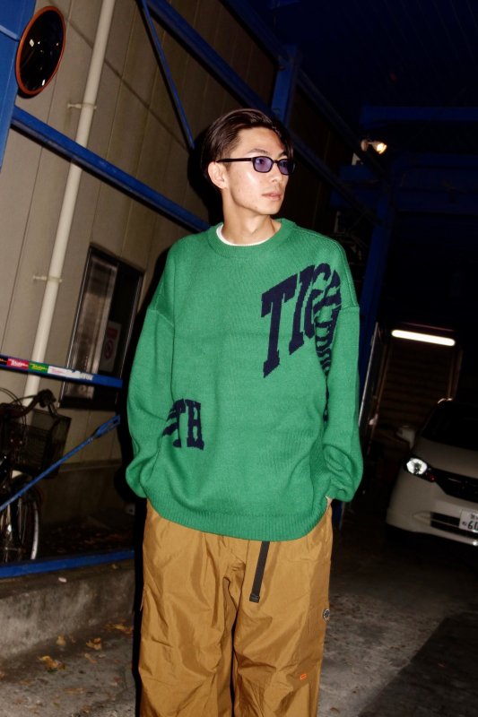 希少 tightbooth ACID LOGO KNIT SWEATER ニット-