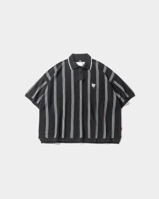 TIGHTBOOTH / STRIPE KNIT POLO / 3colors