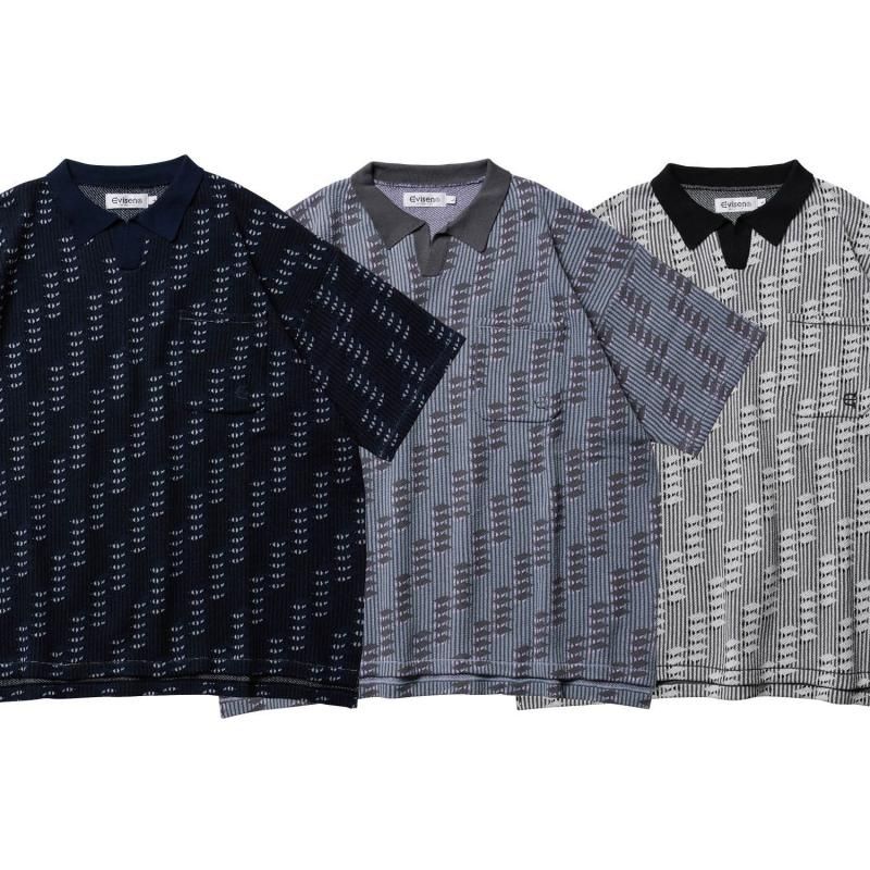 【きれいめファッション51選】上品さと清潔感をキープし EVISEN / REPETITION KNIT POLO SHIRT / 3colors - Skateboard トップス