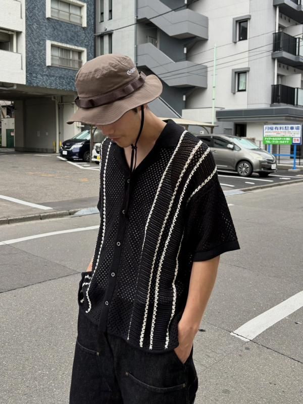 EVISEN - STRIPE CROCHET SHIRT - SHRED