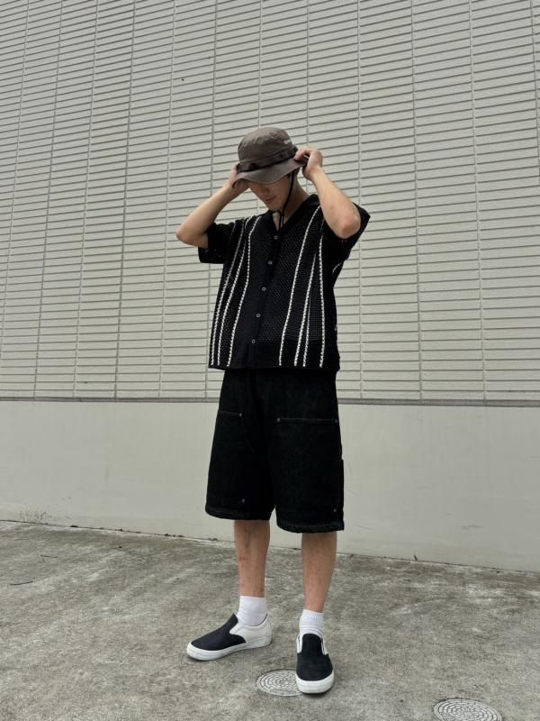 EVISEN / STRIPE CROCHET SHIRT / 3colors - Skateboard Shop Bridge