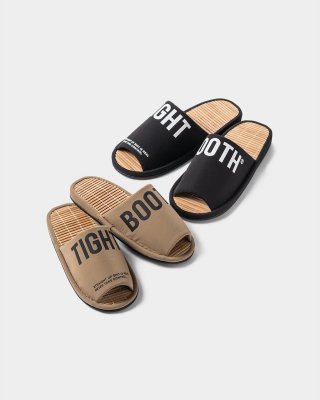 TIGHTBOOTH / BIG LABEL ROOM SANDAL / 2colors