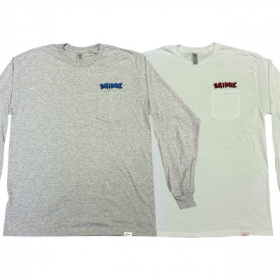 BRIDGE x HIROTTON / ֤ޤषLOGO Pocket LS Tee / 2colors