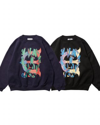 EVISEN / SKULL CAMO CREW SWEAT / 2colors