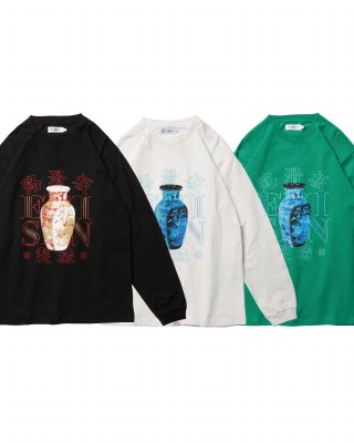 EVISEN / VASE LOGO LS TEE / 3colors